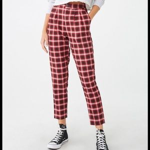 Women's Ella Plaid High-rise Pant